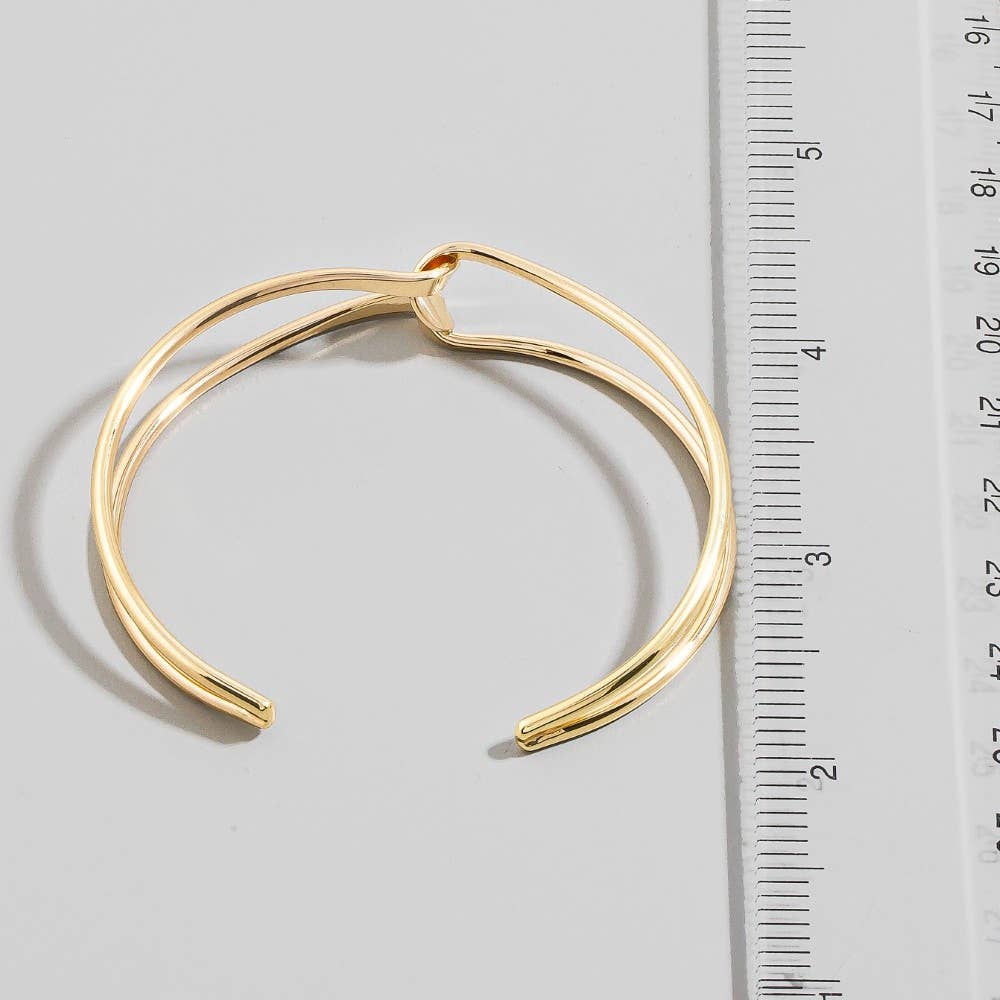 Twisted Wire Open Cuff Bracelet
