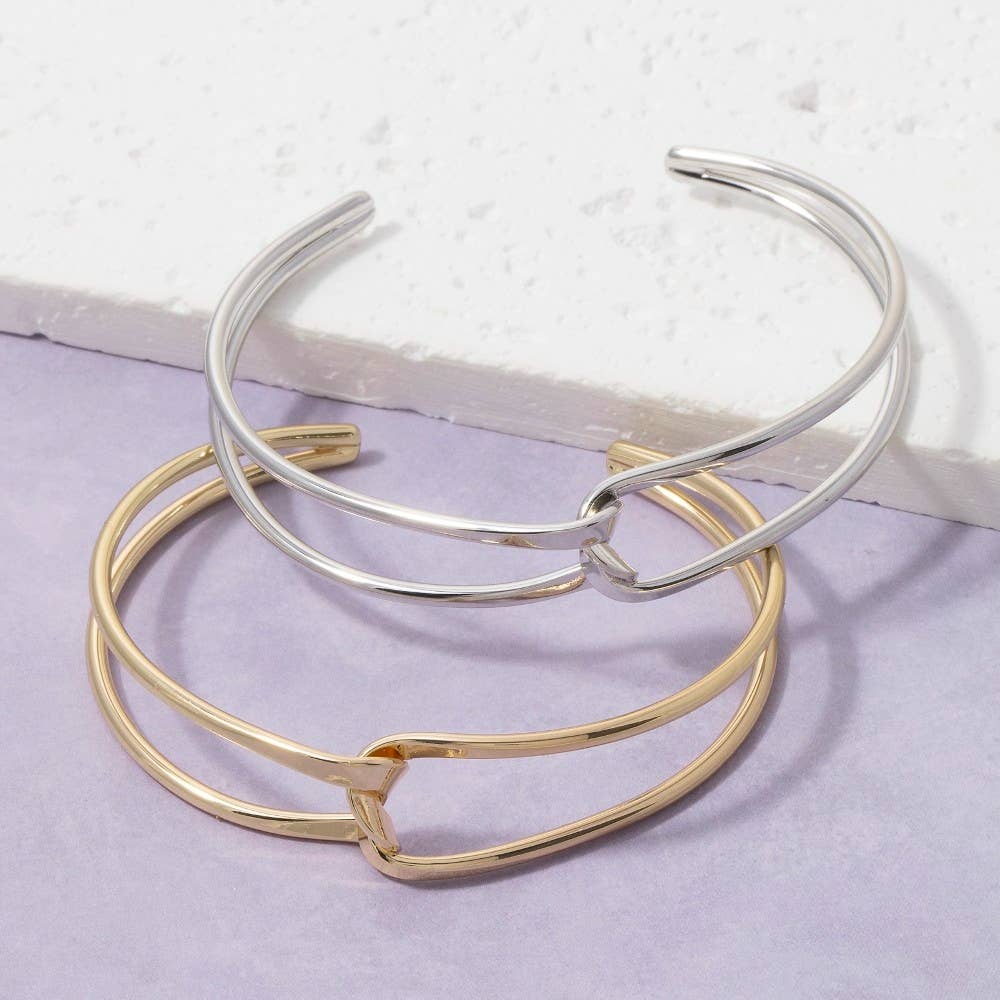 Twisted Wire Open Cuff Bracelet