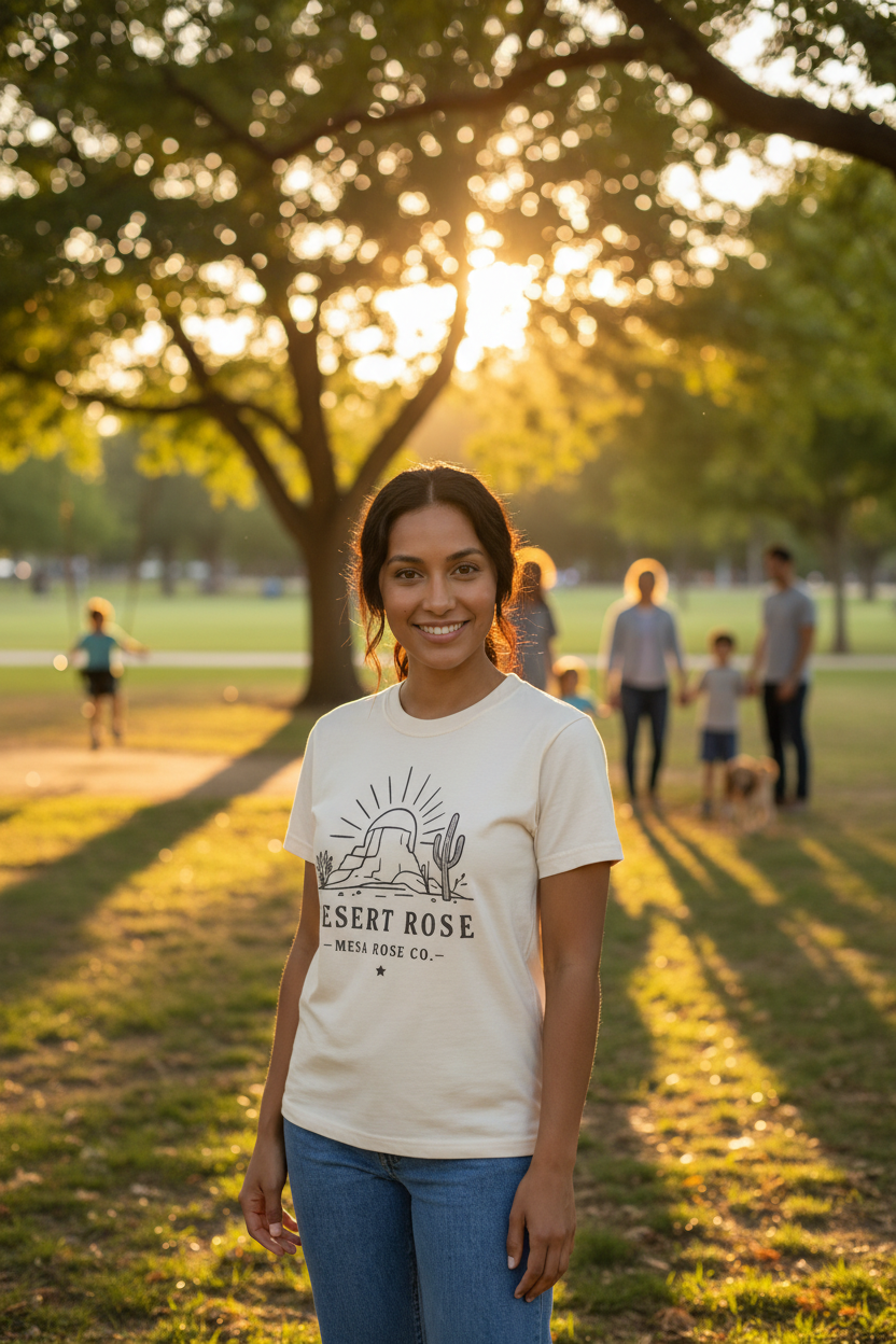 Desert Rose Golden Hour Lifestyle