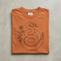 Rattlesnake Wildflower Line Art Tee in Yam