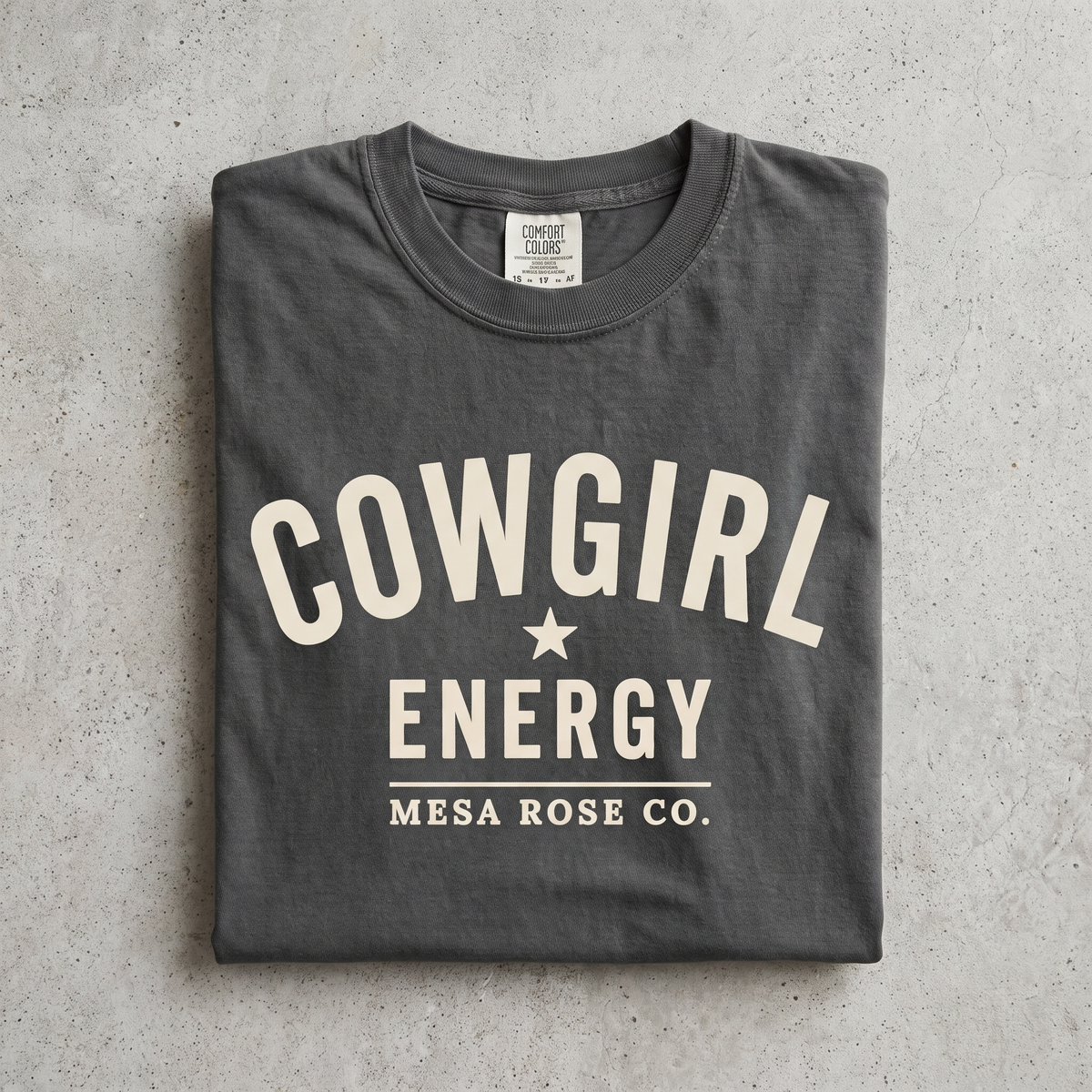 Cowgirl Energy Graphic Tee in Pepper