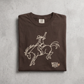 Cowgirl Bronco Graphic Tee in Espresso