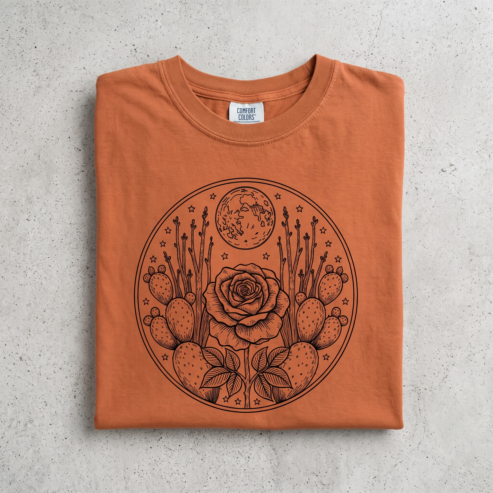 Desert Moon Botanical Tee in Yam