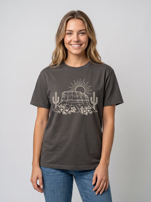 Desert Floral Graphic Tee studio portrait