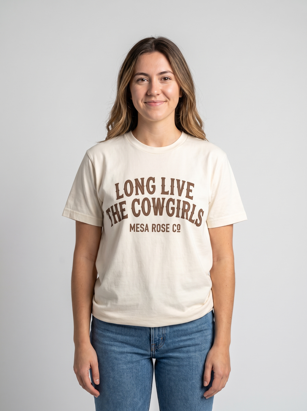 Long Live The Cowgirls Graphic Tee studio portrait