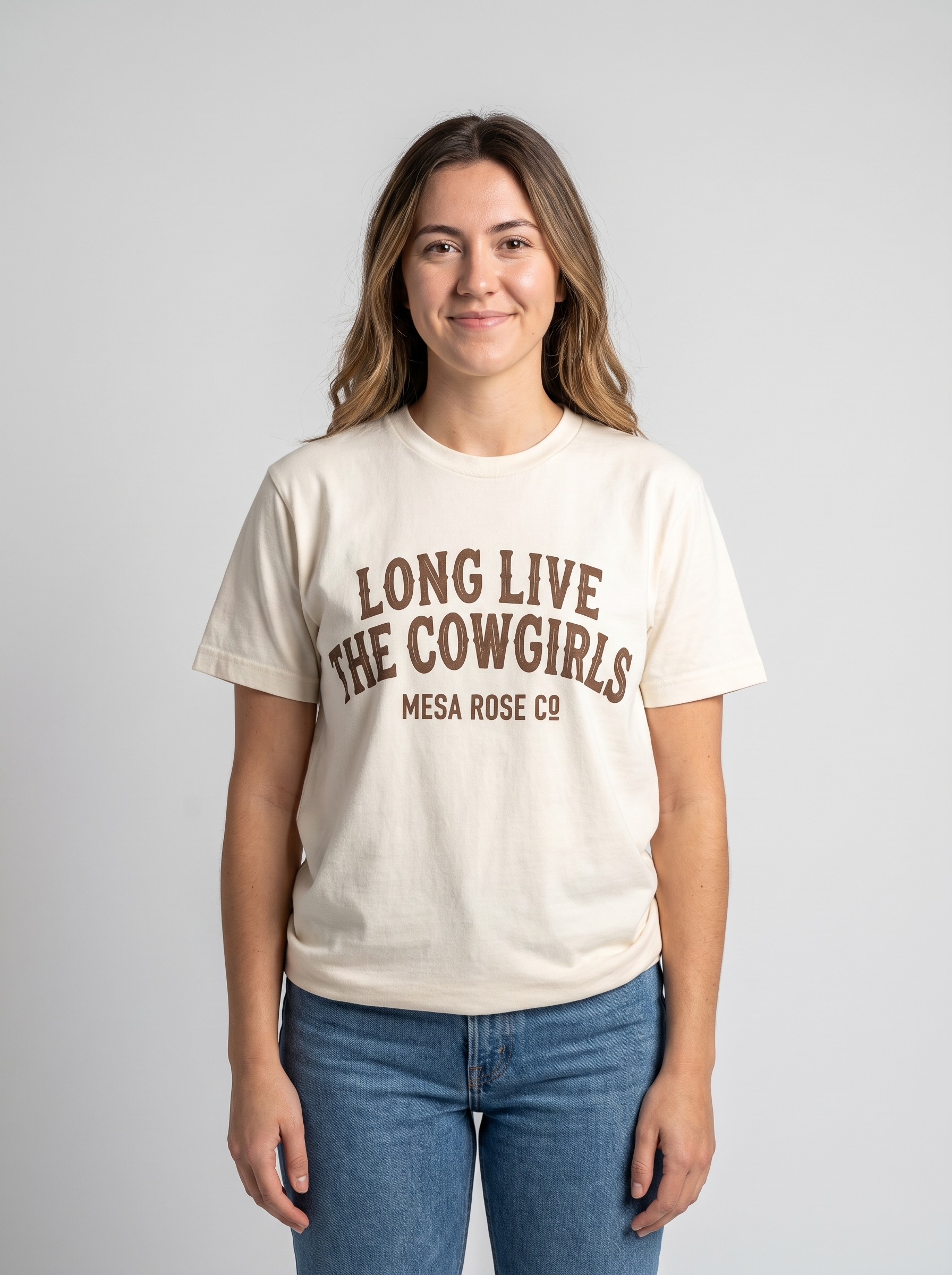 Long Live The Cowgirls Graphic Tee studio portrait
