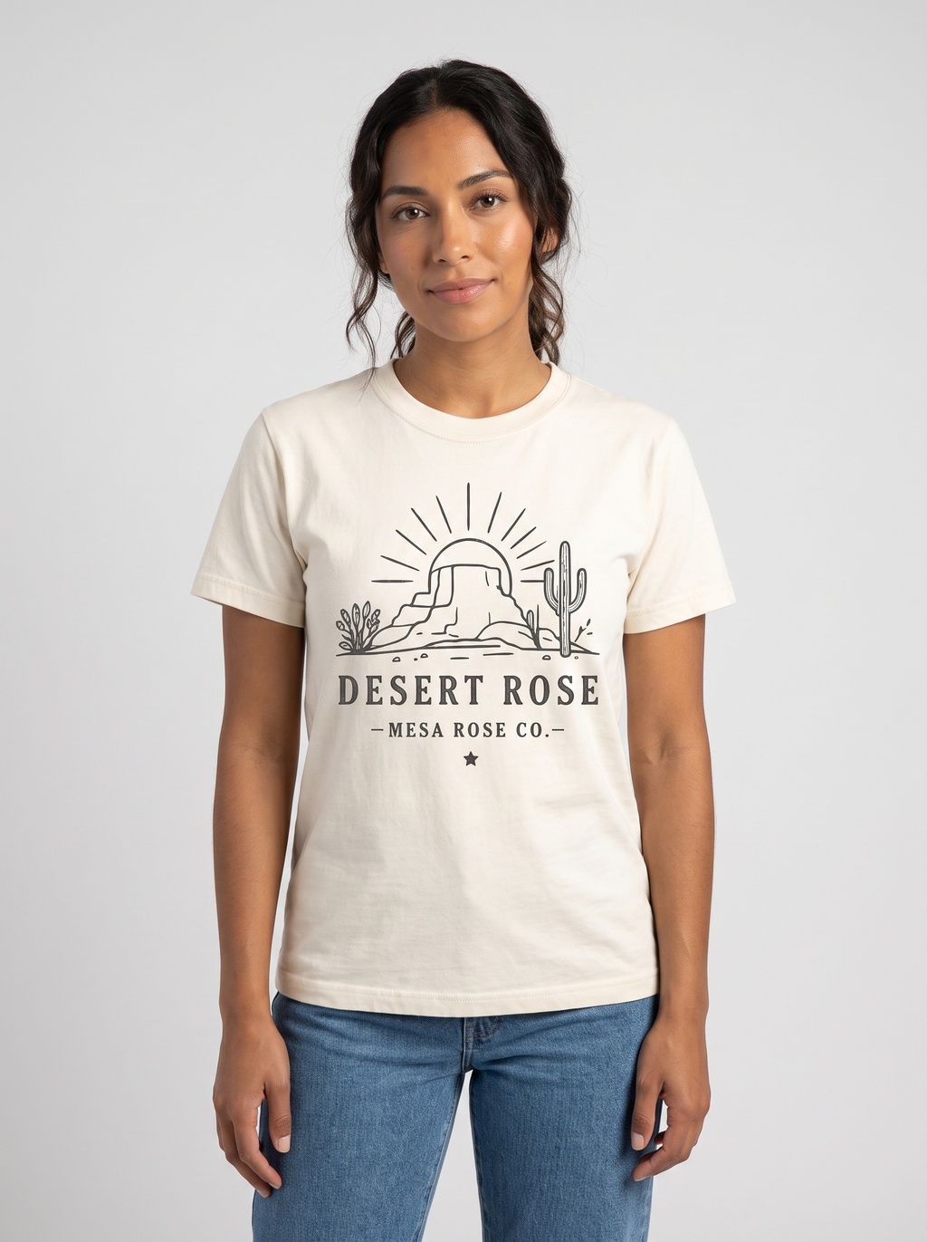 Desert Rose Graphic Tee studio portrait
