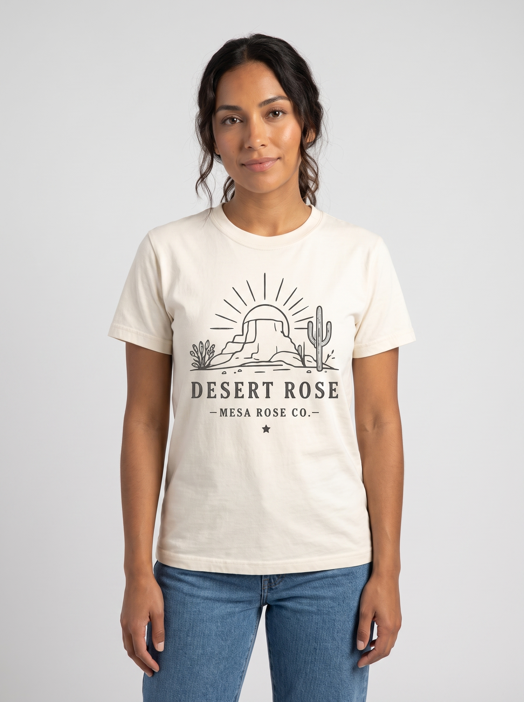 Desert Rose Graphic Tee studio portrait
