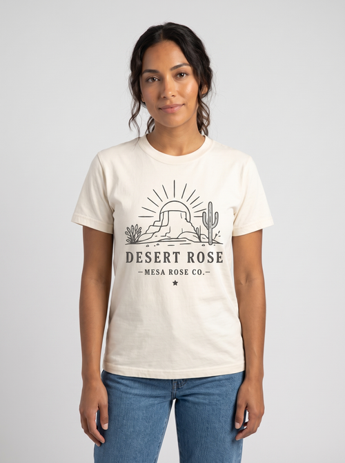 Desert Rose Graphic Tee studio portrait