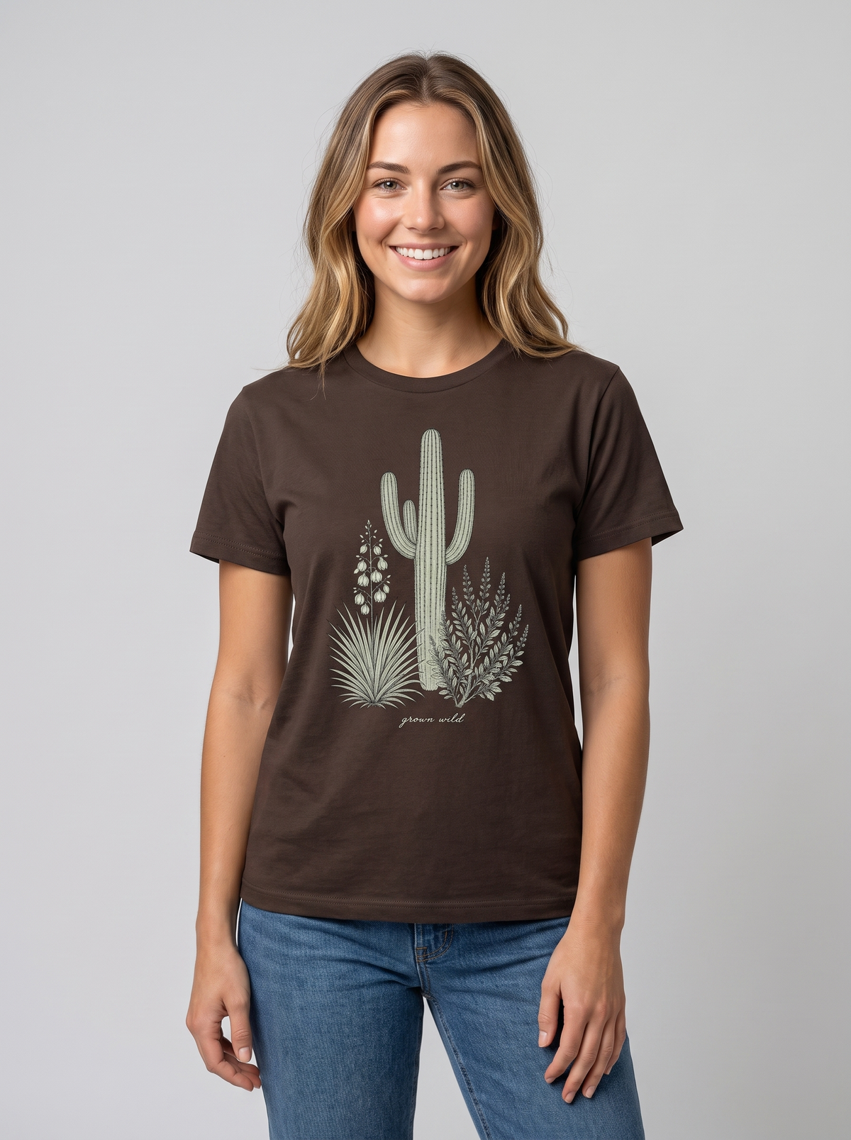 Grown Wild Botanical Tee studio portrait