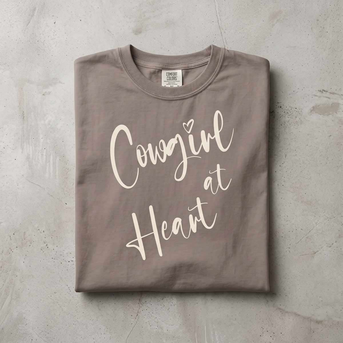 Cowgirl at Heart Graphic Tee in Espresso