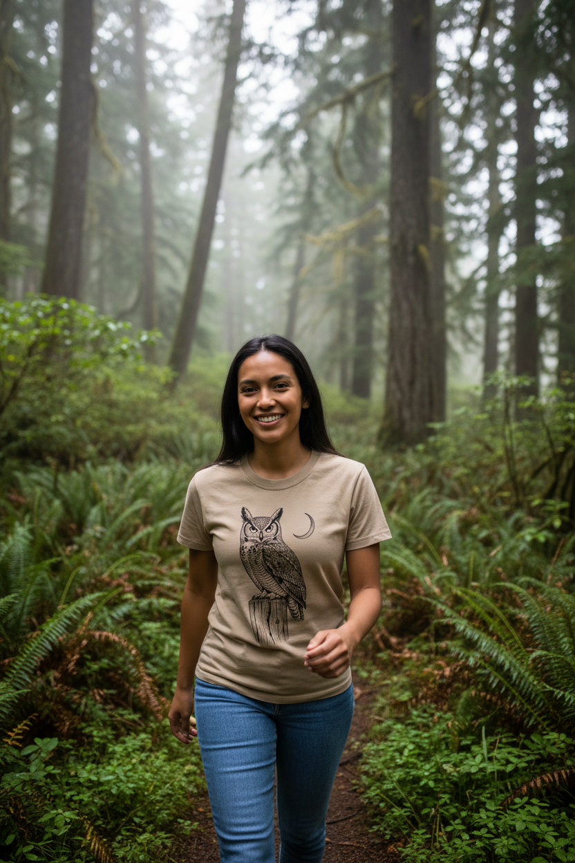 PNW Hiking Lifestyle - Owl Tee